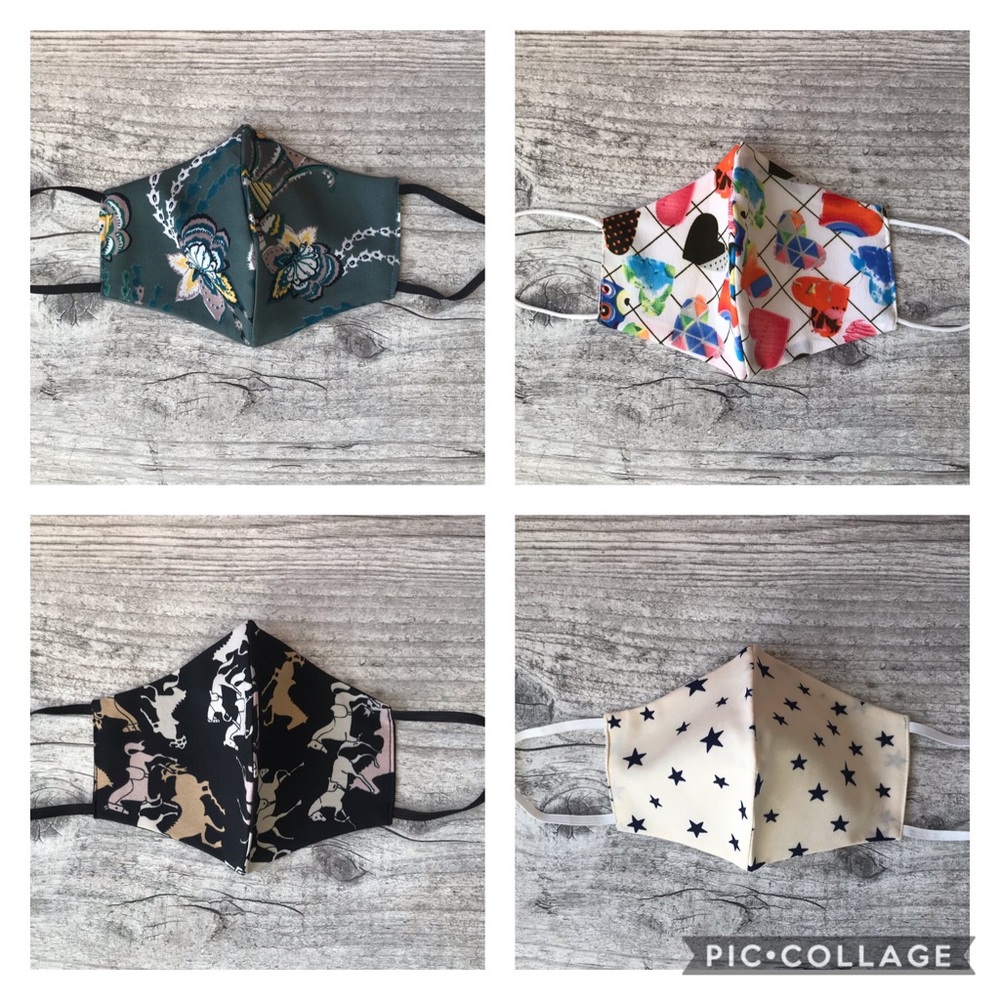 Face mask with colors